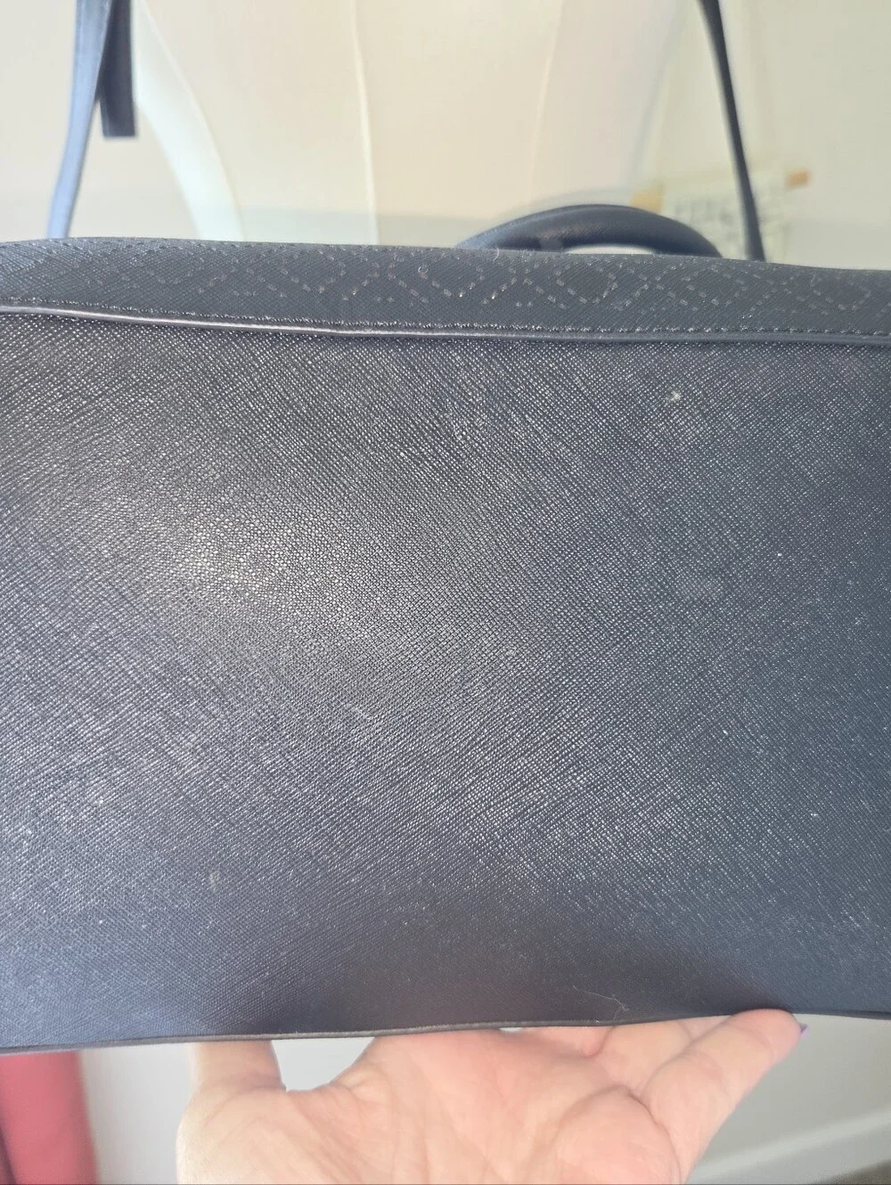 Tory Burch Black Perforated Tote